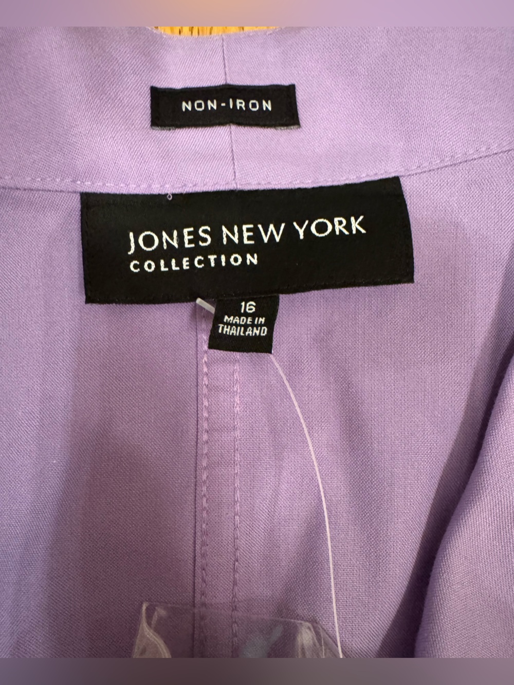 Jones New York Lavender Sleeveless Button-Down Shirt - Picture 5 of 6